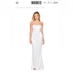 Nookie Emelie Strapless Gown Size Medium | brand new never worn